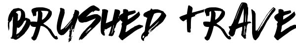 Brushed Traveler font preview